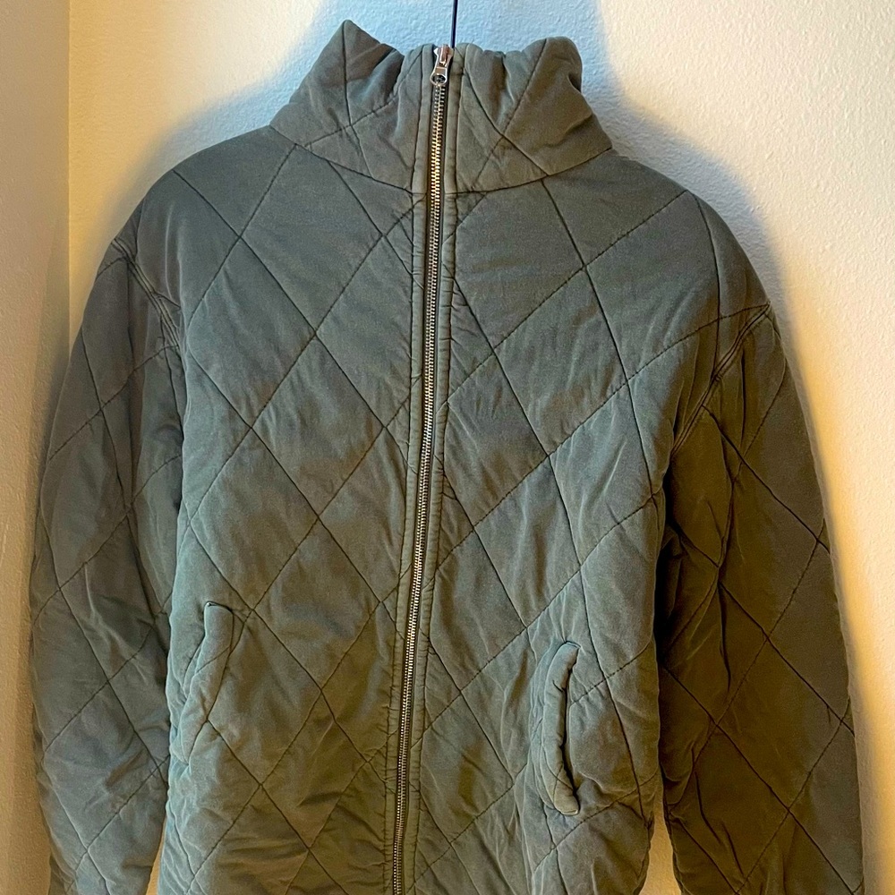 Wild Fable Quilt Jacket - Olive green, XS